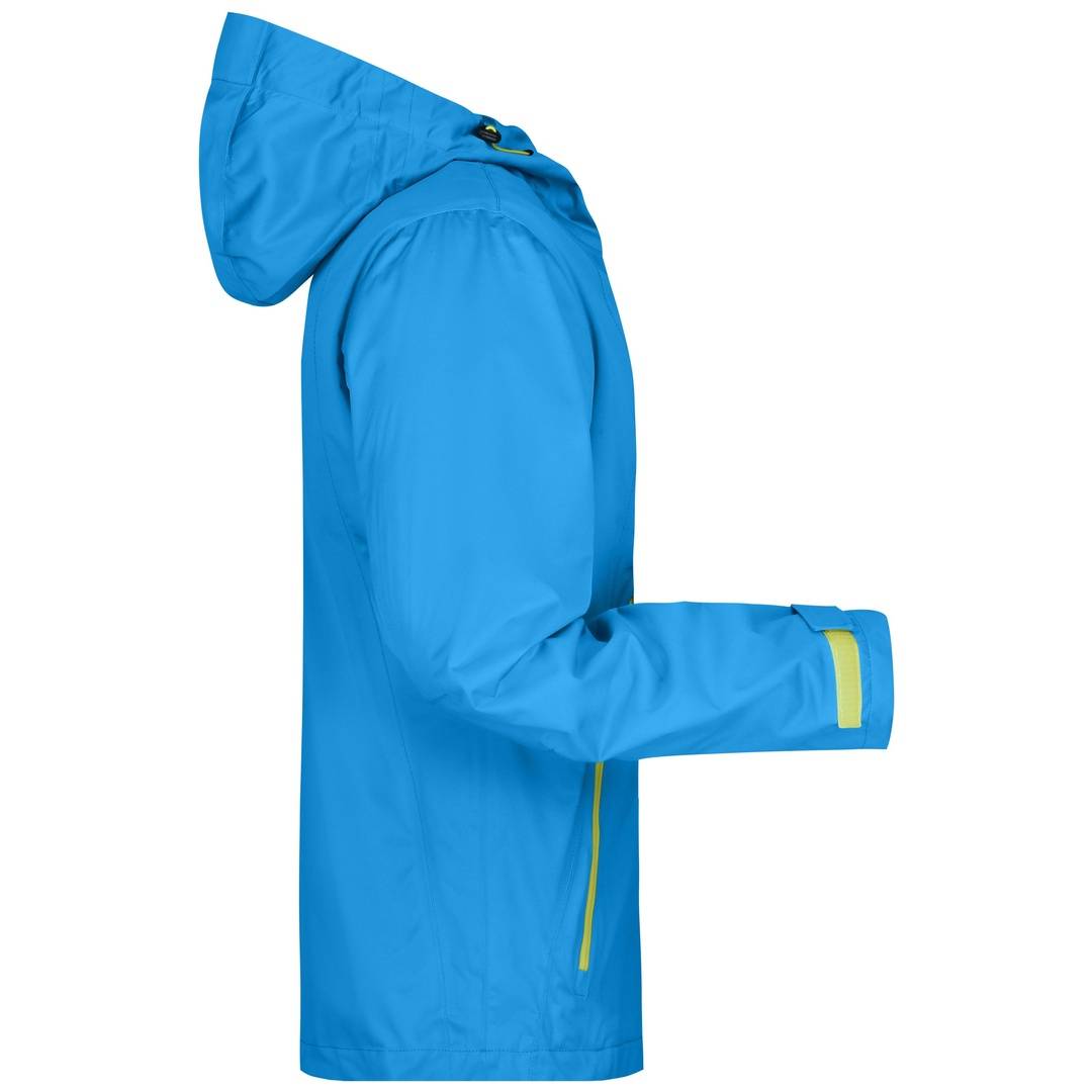 James & Nicholson Ultraleichte Softshelljacke Herren JN1098 Gr. XL aqua/acid-yellow