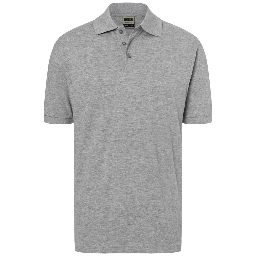 James & Nicholson Poloshirt Herren JN070 Gr. XL grey-heather