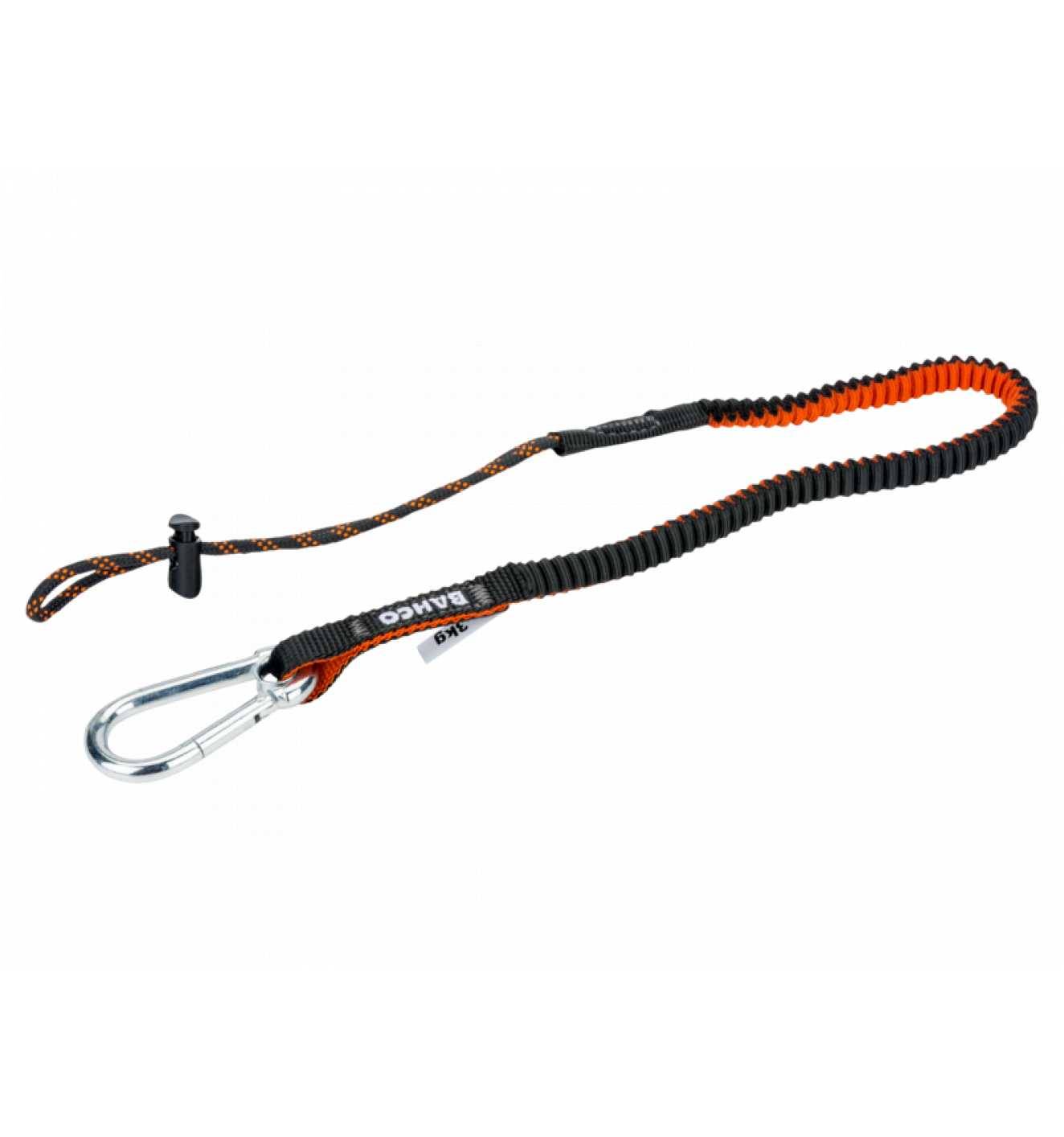 Bahco Sicherungsleine mit fest montiertem Karabiner und nicht wechselbarer Schlaufe, 3 kg, 1,2 m