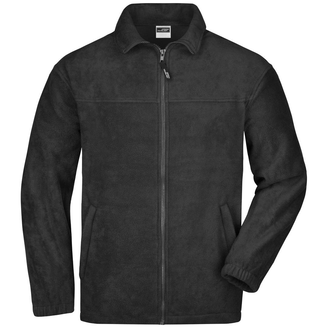 James & Nicholson Full-Zip Herren Fleecejacke JN044 Gr. M schwarz