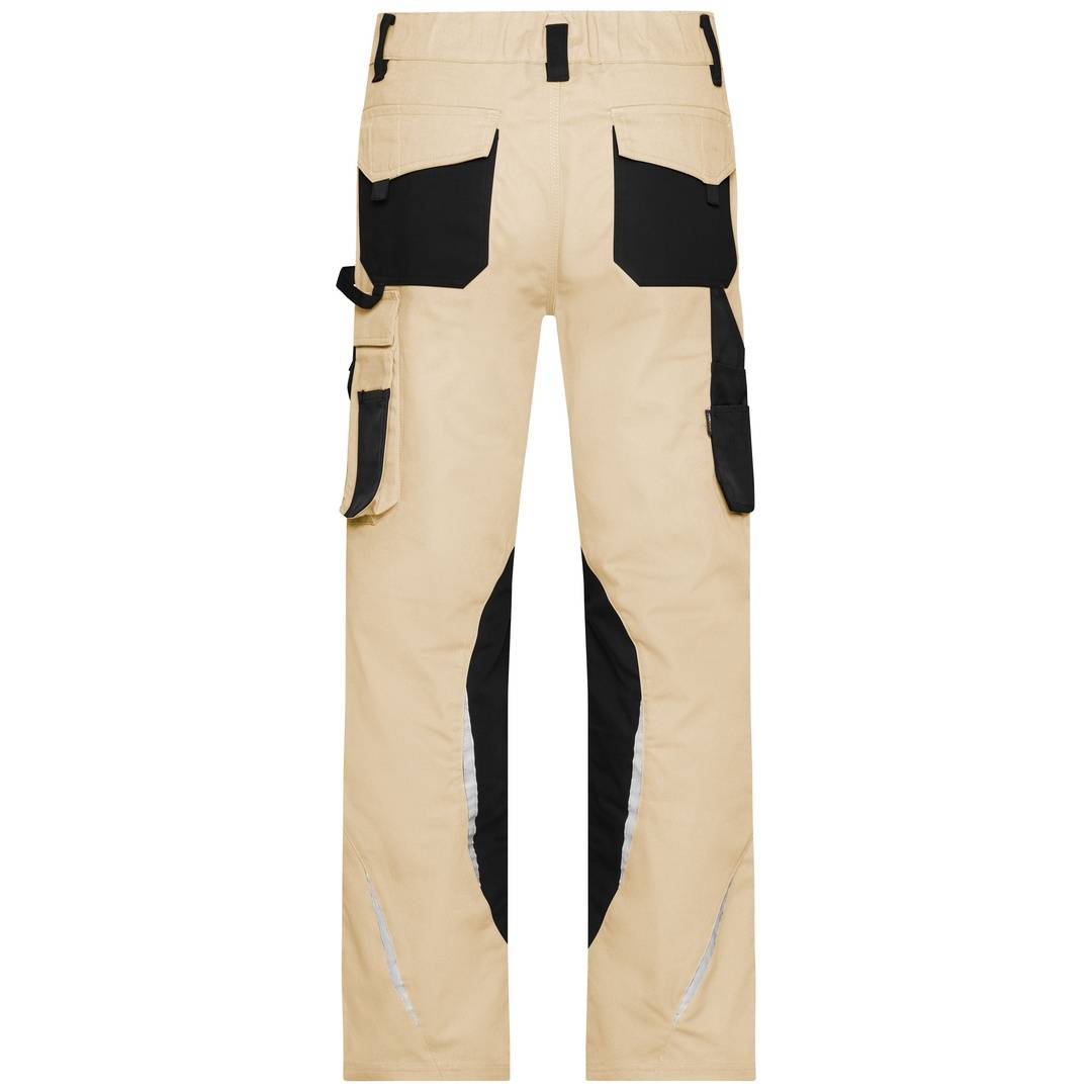 James & Nicholson Arbeitsbundhose JN832 Gr. 48 stone/black
