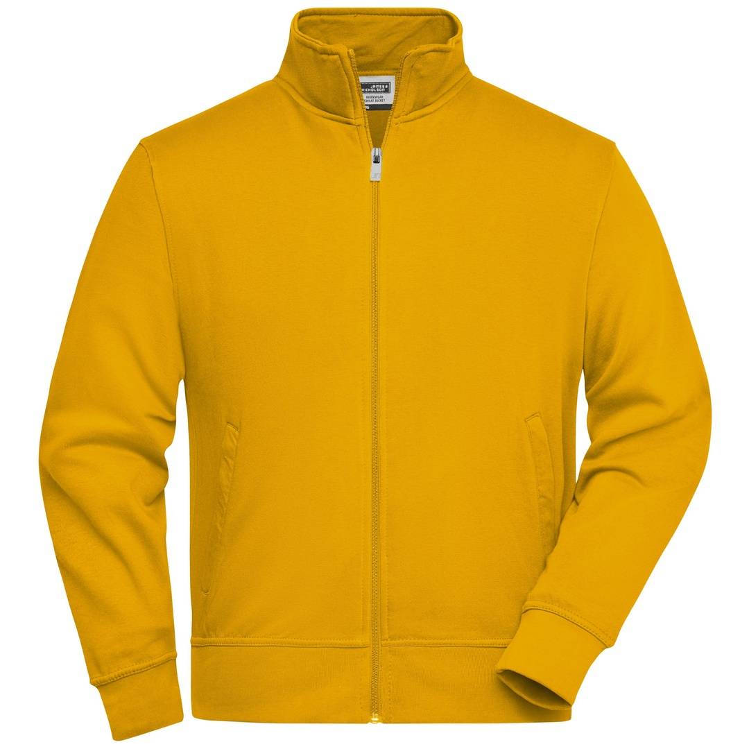 James & Nicholson Sweatjacke JN836 Gr. 4XL gold-yellow