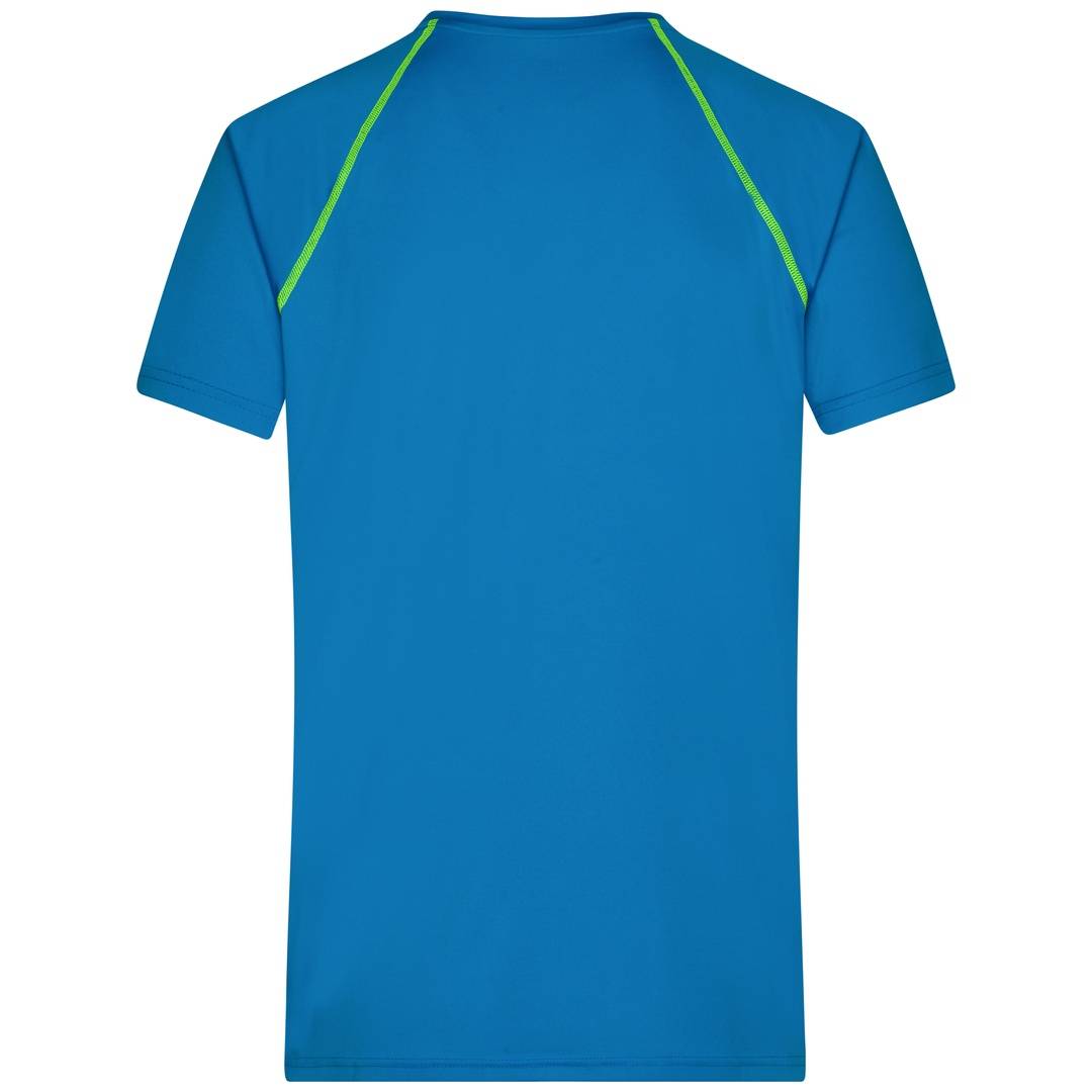 James & Nicholson Funktions-Shirt Herren JN496 Gr. S bright-blue/bright-yellow