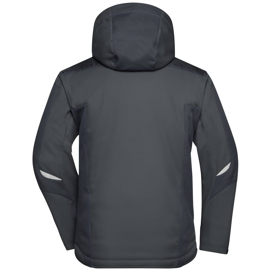 James & Nicholson Professionelle Softshelljacke mit Innenfutter JN824 Gr. L black/black