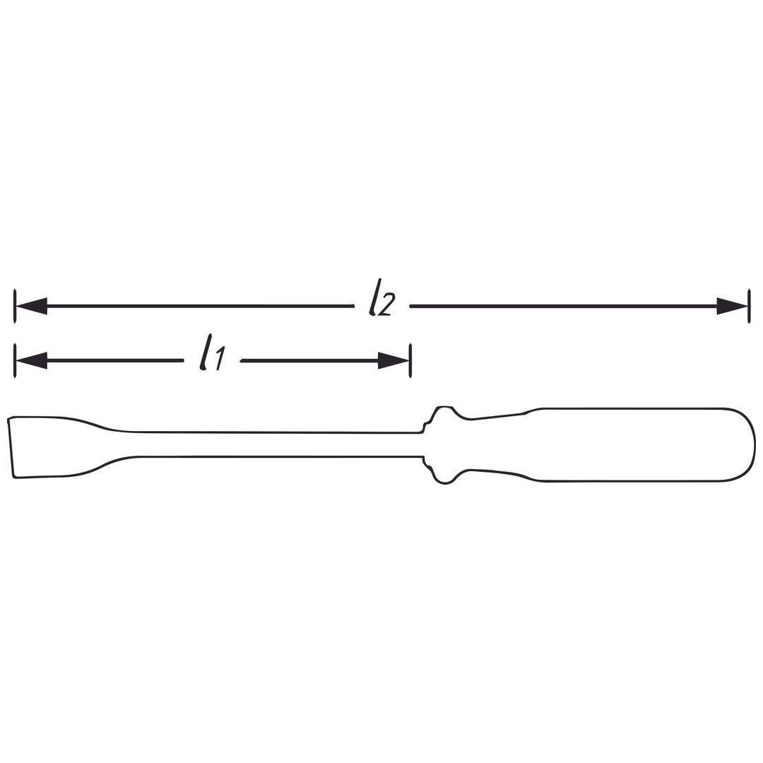 Hazet 824-1 Flachschaber kurze Klinge