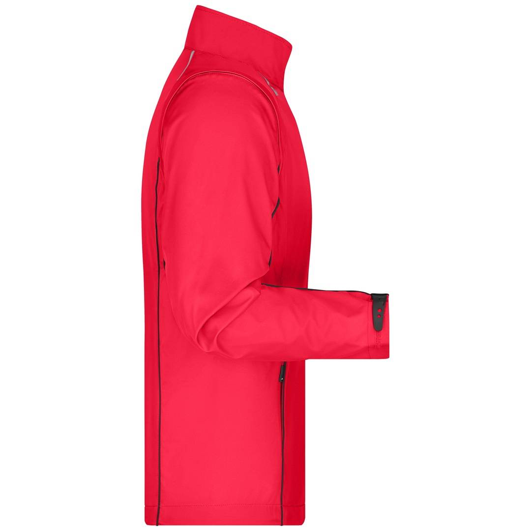 James & Nicholson Herren Zip-Off Softshell Jacke JN1122 Gr. M red/black