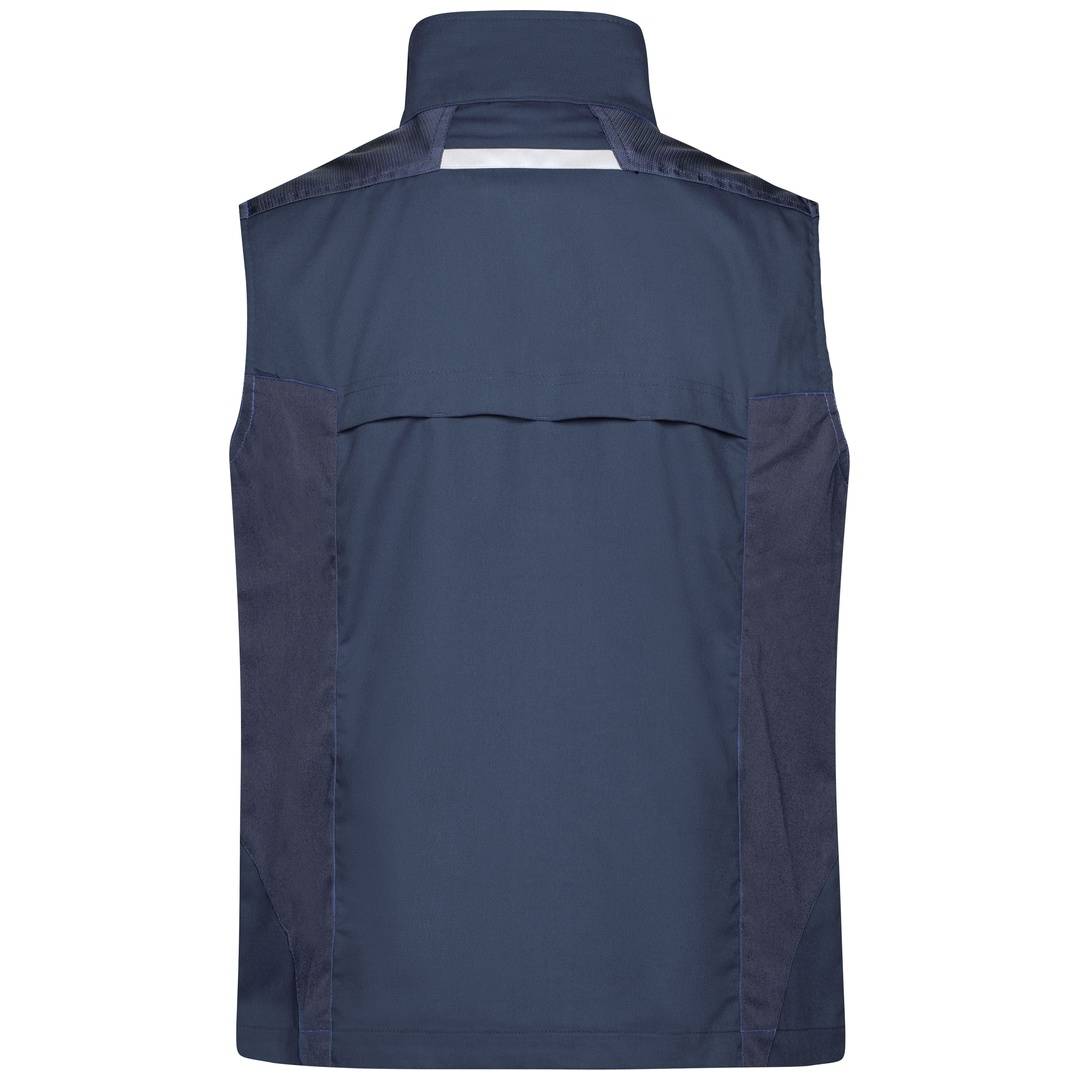 James & Nicholson Workwear Weste JN822 Gr. 4XL navy/navy