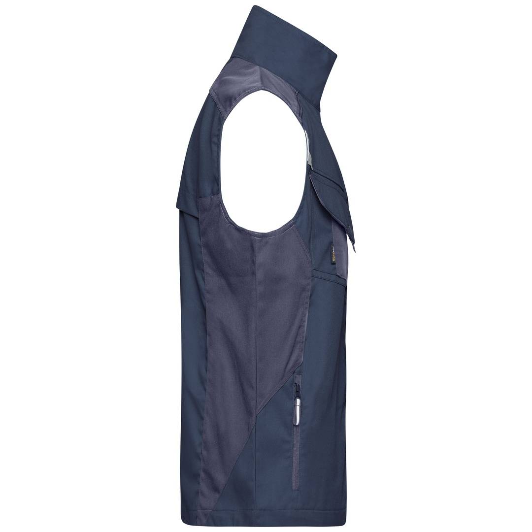 James & Nicholson Workwear Weste JN822 Gr. 4XL navy/navy