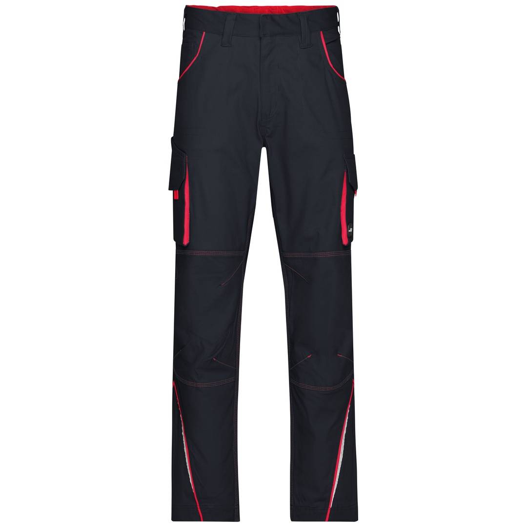 James & Nicholson Funktionelle Arbeitshose JN847 Gr. 56 carbon/red