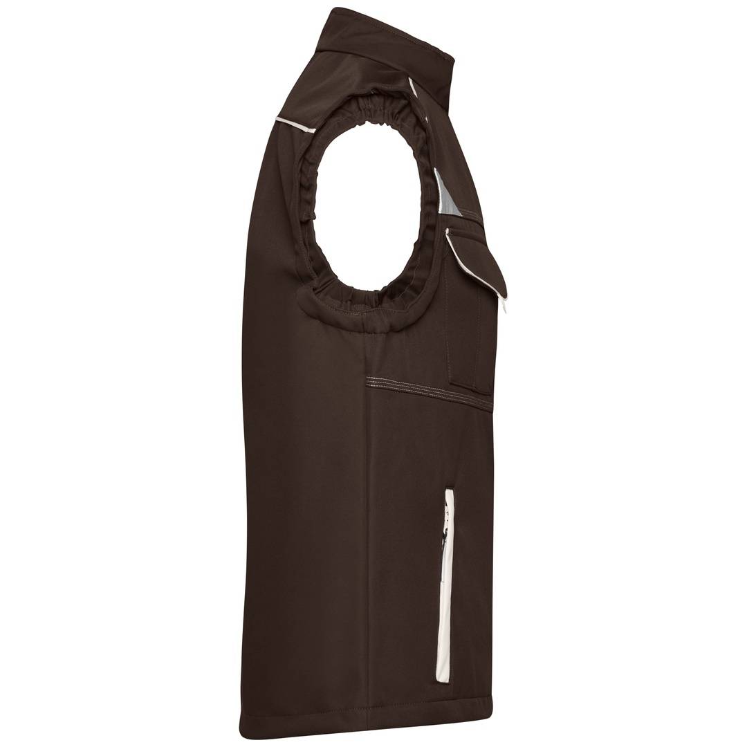 James & Nicholson Softshellweste Wind- und wasserabweisend JN852 Gr. XL brown/stone