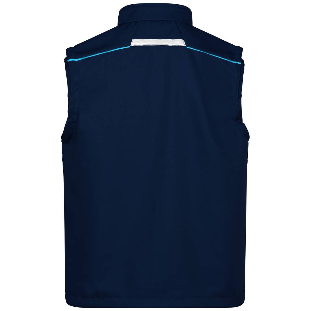James & Nicholson Softshellweste Wind- und wasserabweisend JN852 Gr. 5XL navy/turquoise