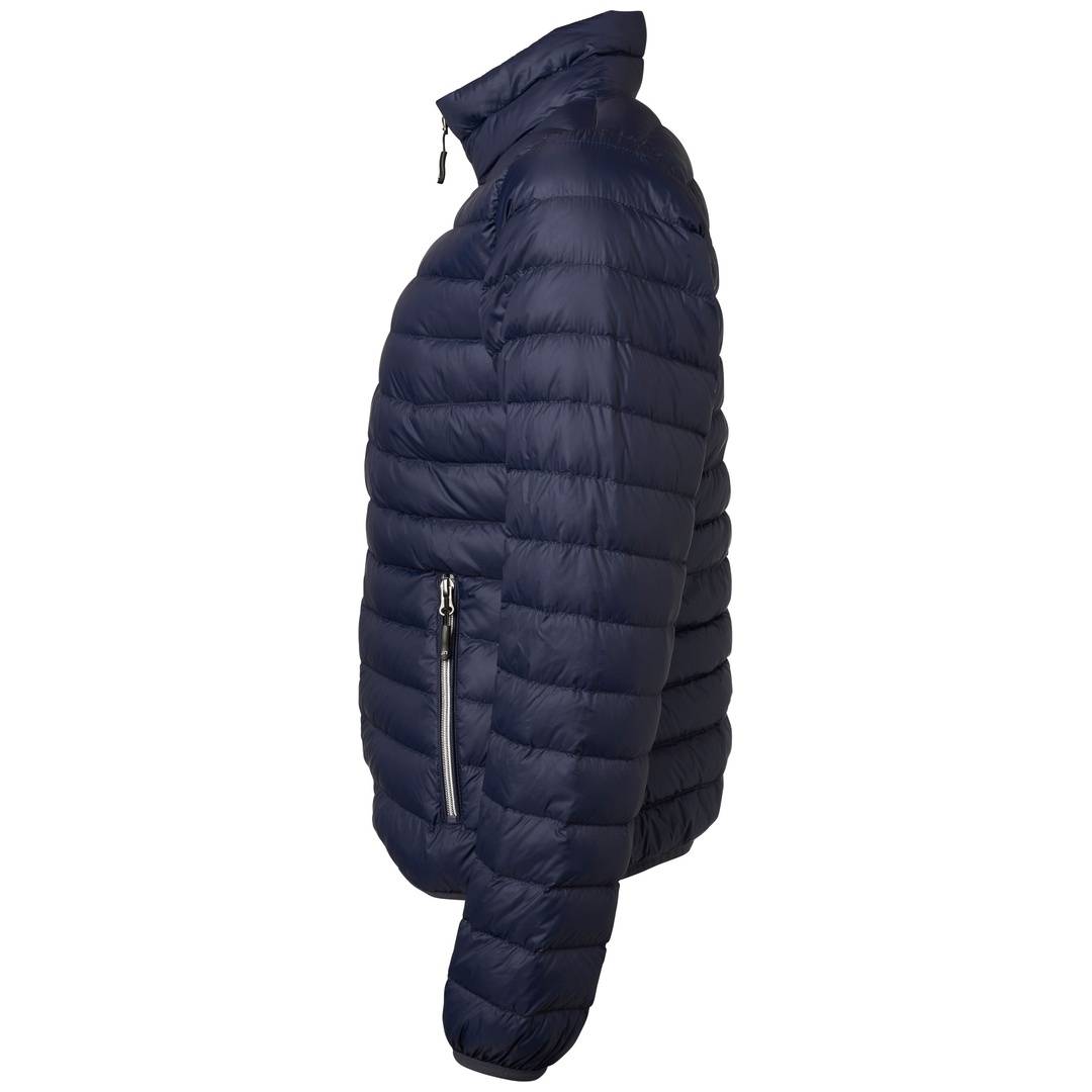James &amp; Nicholson leichte, klassische Daunenjacke JN1139 Gr. S navy/silber