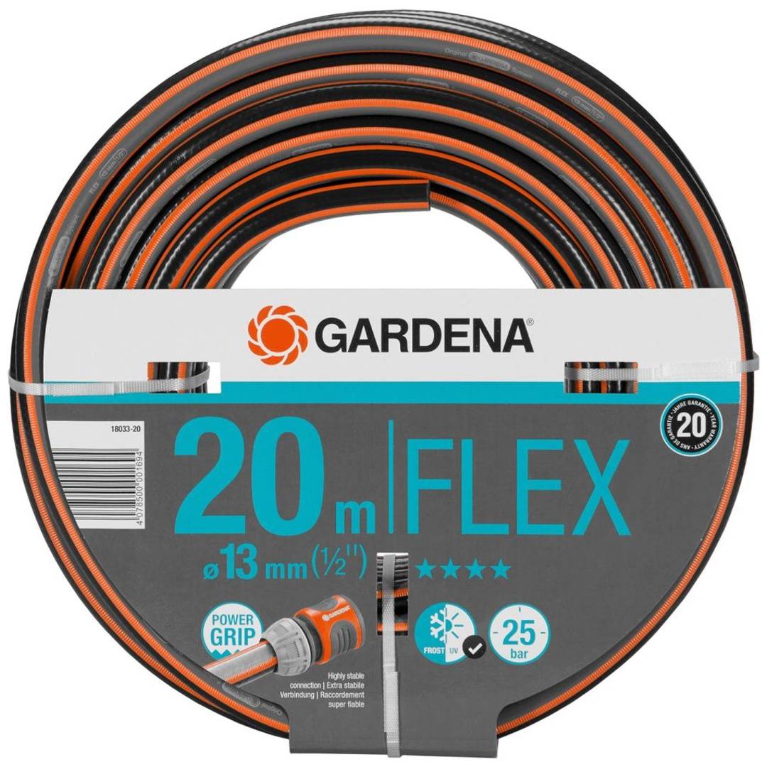 Gardena Flex Schlauch 9x9 (1/2) 20 m, o.A., 18033