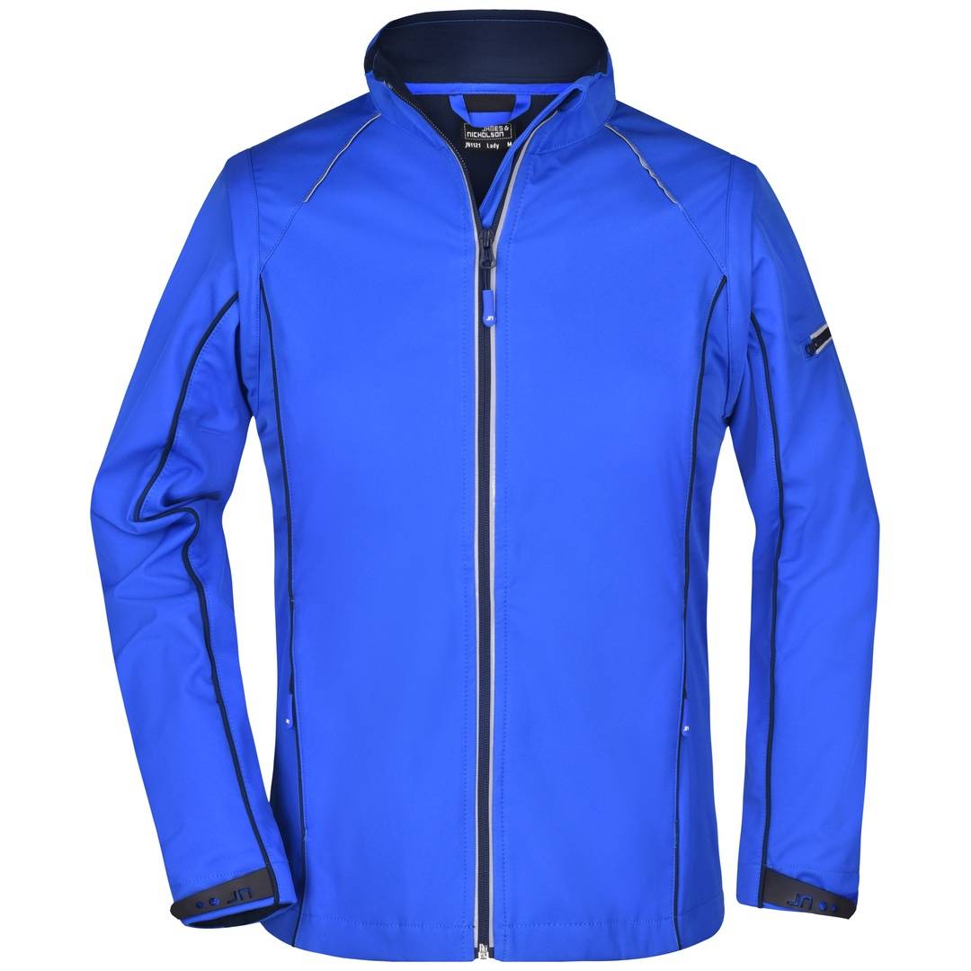 James & Nicholson Damen Zip-Off Softshell Jacke JN1121 Gr. 2XL nautic-blue/navy