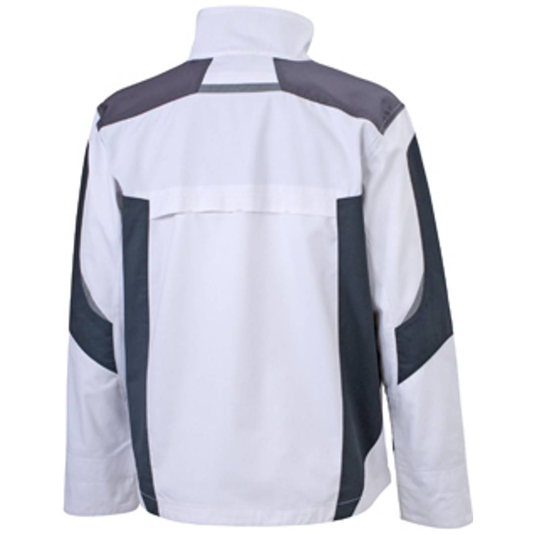 James &amp; Nicholson Arbeitsjacke JN821 Gr. 2XL weiß/grau
