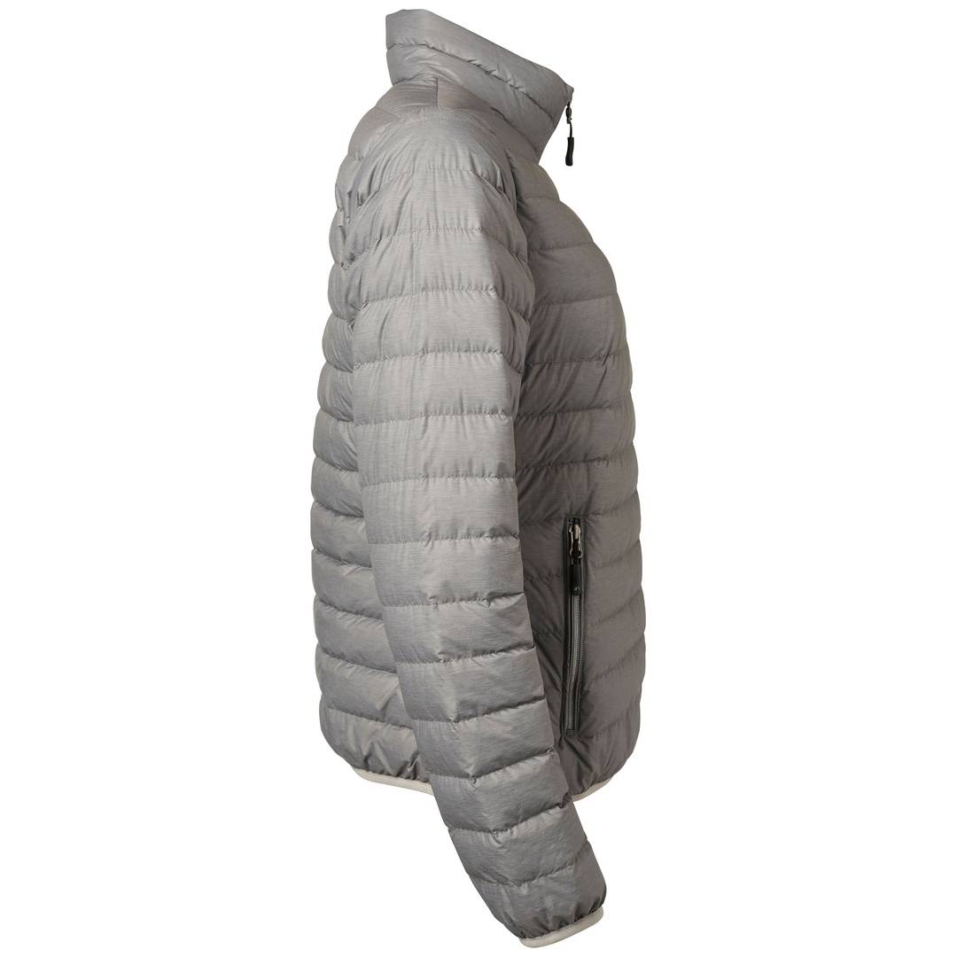 James &amp; Nicholson leichte, klassische Daunenjacke JN1139 Gr. M silber-melange/graphit
