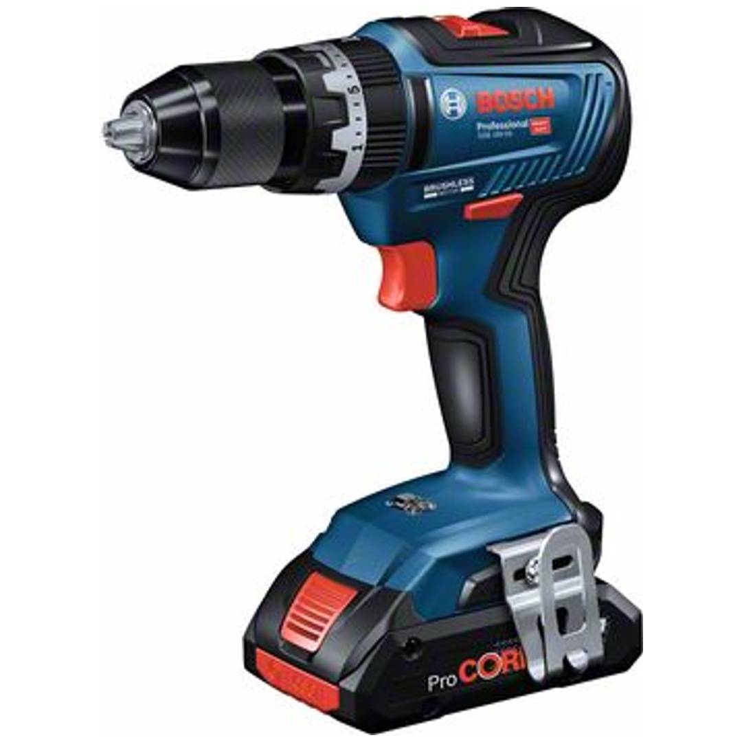 Bosch Professional GSB 18V-55 Solo 2-Gang-Akku-Schlagbohrschrauber ohne Akku, ohne Ladegerät, inkl. Koffer
