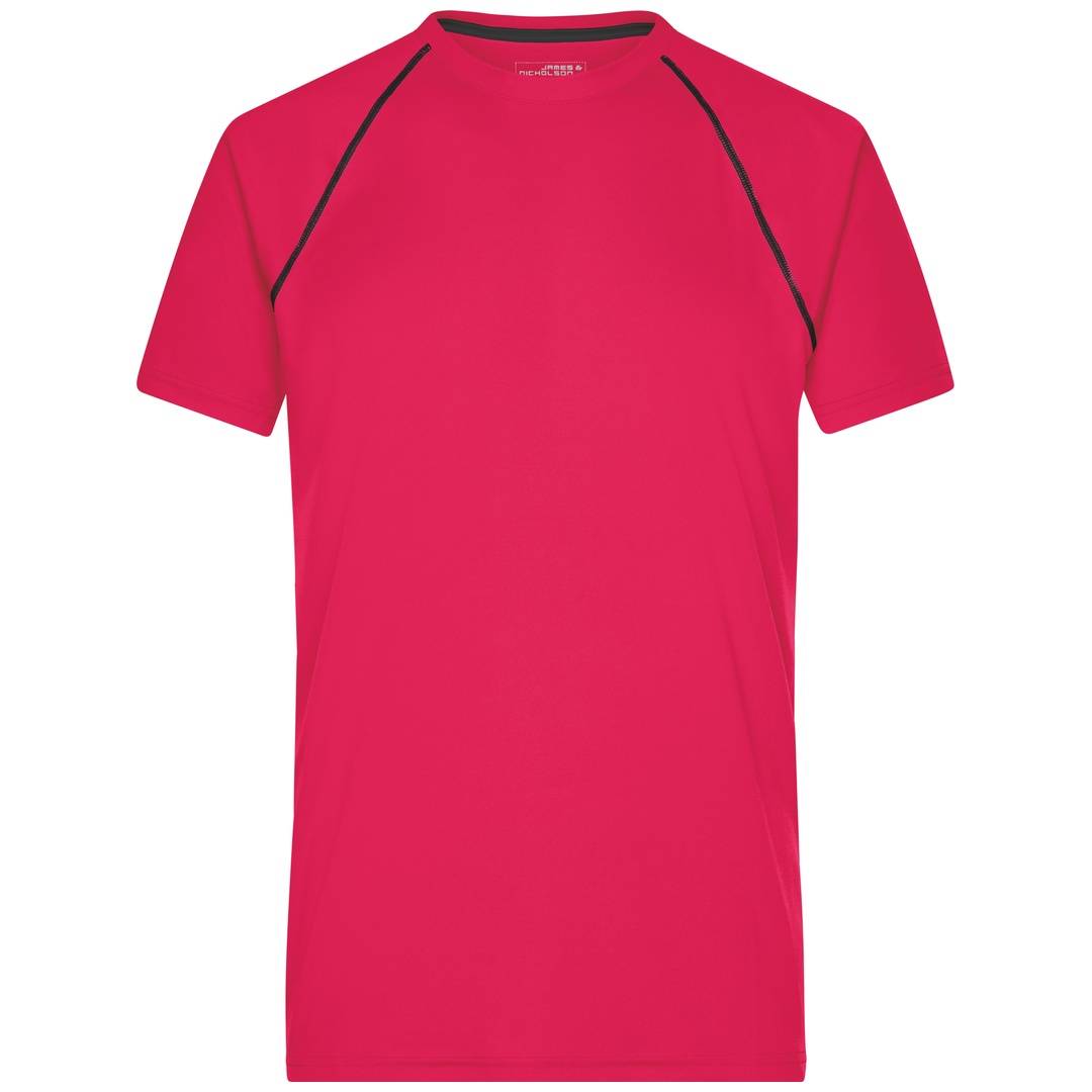 James & Nicholson Funktions-Shirt Herren JN496 Gr. XL bright-pink/titan