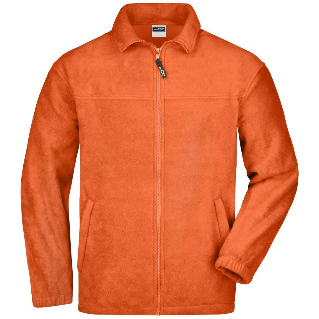 James & Nicholson Full-Zip Herren Fleecejacke JN044 Gr. M orange