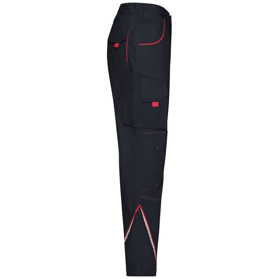 James & Nicholson Funktionelle Arbeitshose JN847 Gr. 50 carbon/red