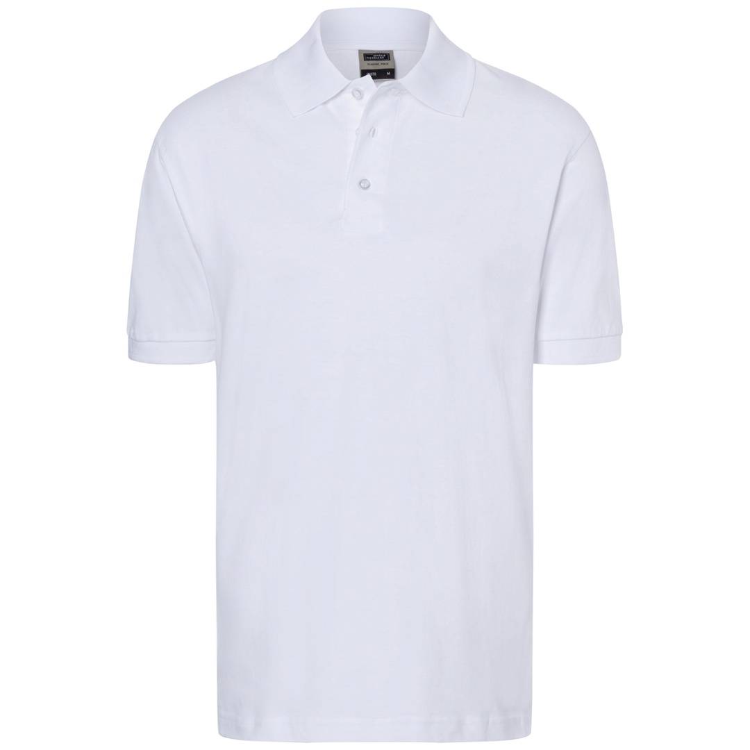 James & Nicholson Poloshirt Herren JN070 Gr. M white