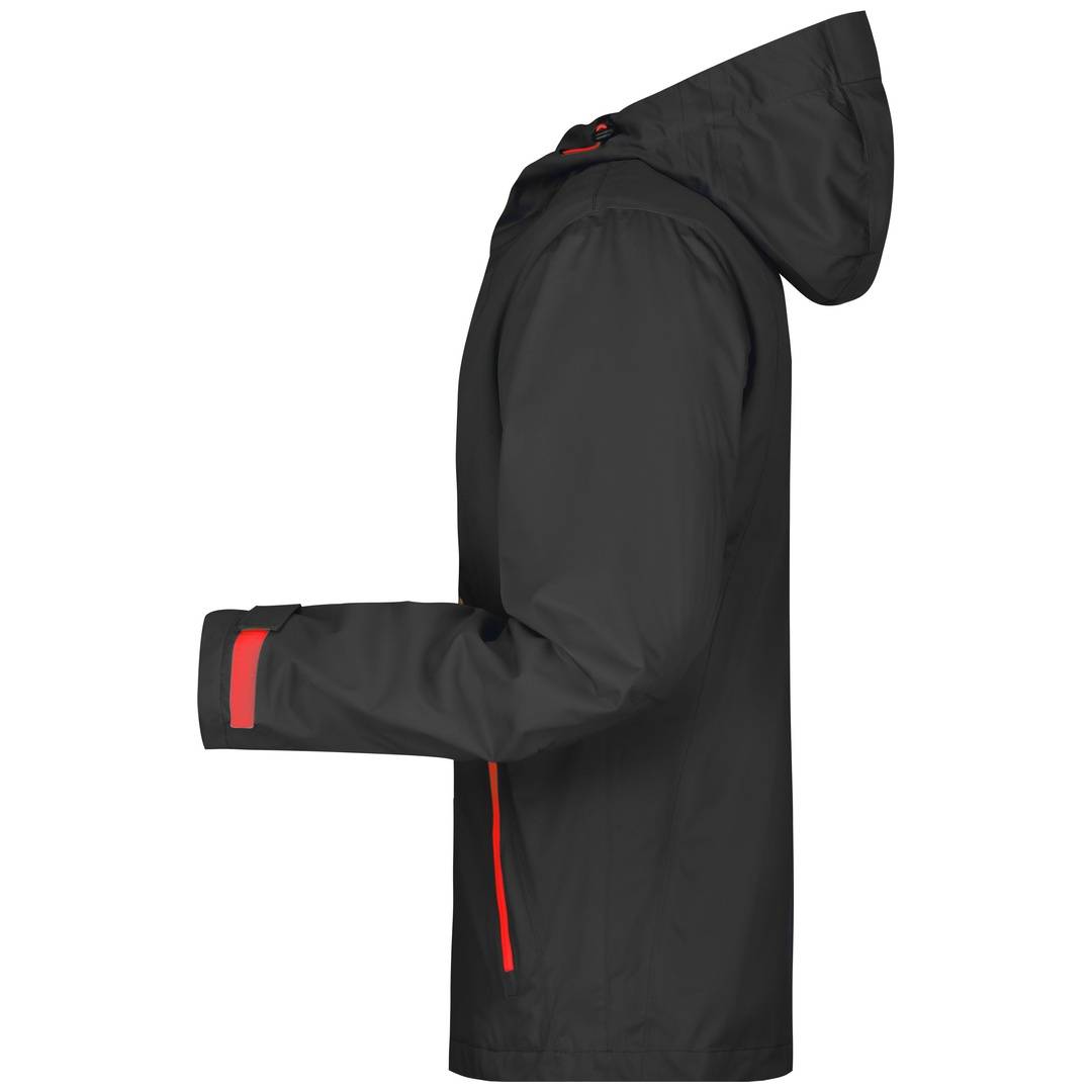 James & Nicholson Ultraleichte Softshelljacke Herren JN1098 Gr. 2XL black/red