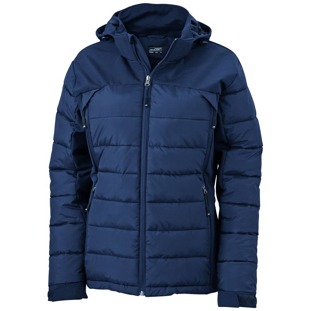 James & Nicholson Ladies Outdoor Hybrid Jacket JN1049 Gr. L navy