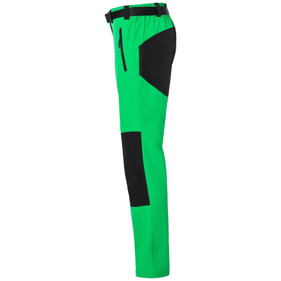 James & Nicholson Bi-elastische Damen Trekkinghose JN1205 Gr. XS fern-green/black