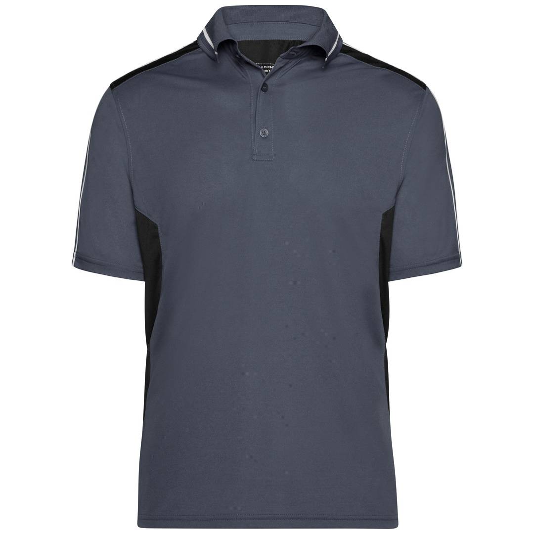 James & Nicholson Poloshirt Herren JN828 Gr. 4XL carbon/black
