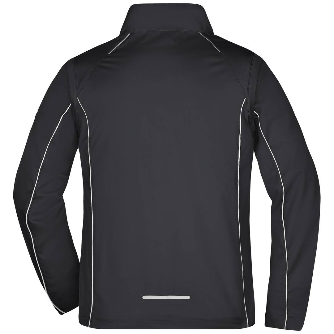 James & Nicholson Herren Zip-Off Softshell Jacke JN1122 Gr. XL black/silver