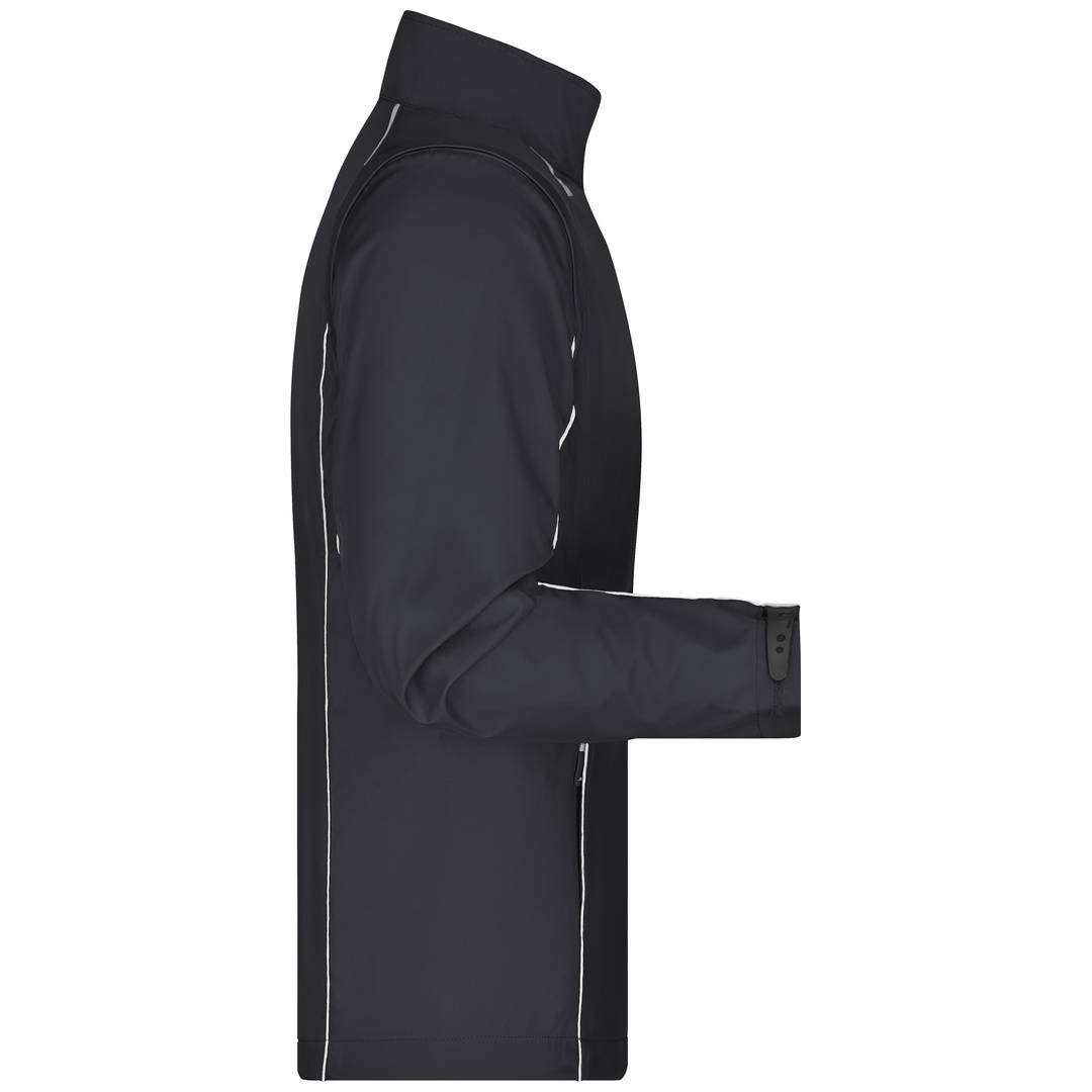 James & Nicholson Herren Zip-Off Softshell Jacke JN1122 Gr. XL black/silver