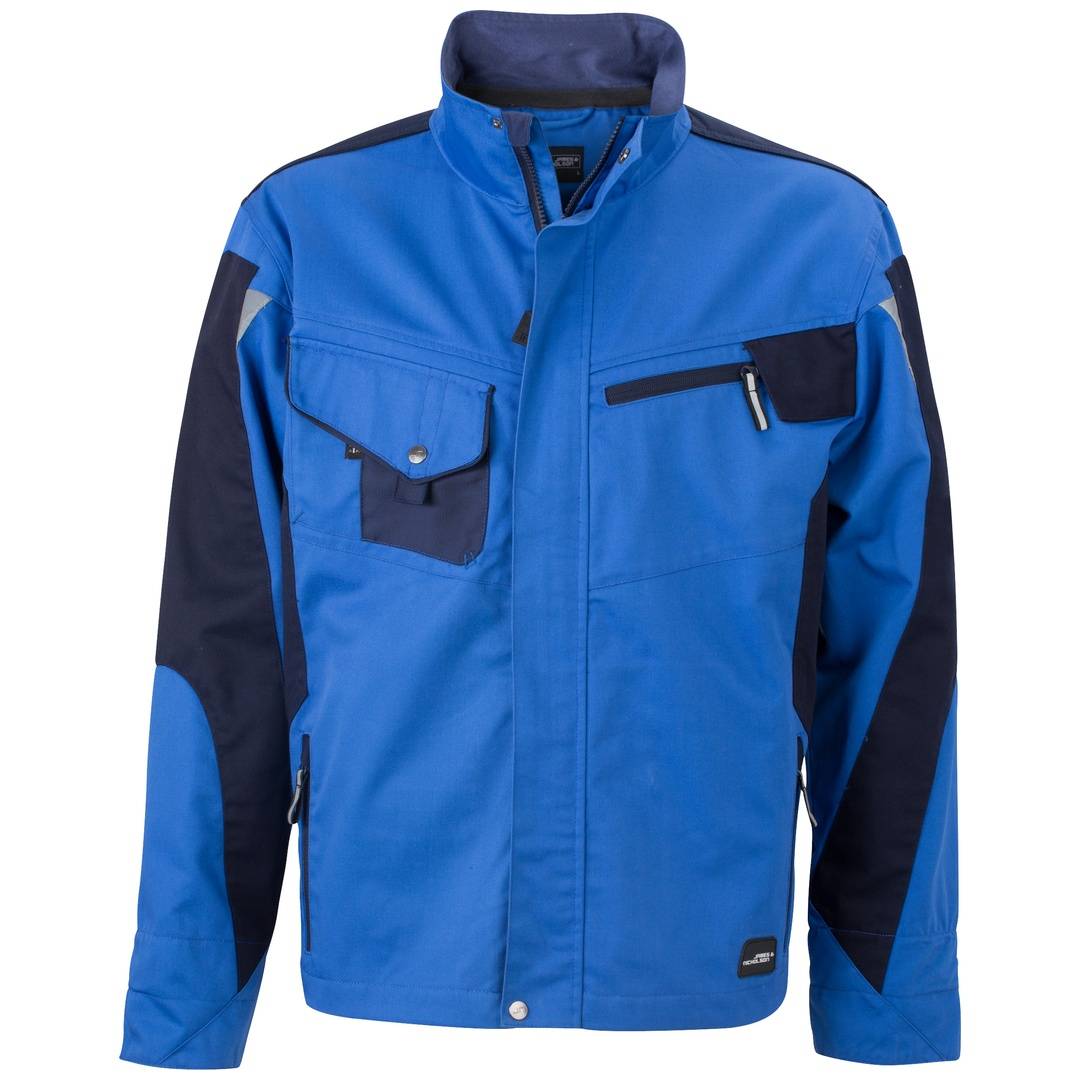 James & Nicholson Arbeitsjacke JN821 Gr. 3XL royal/navy