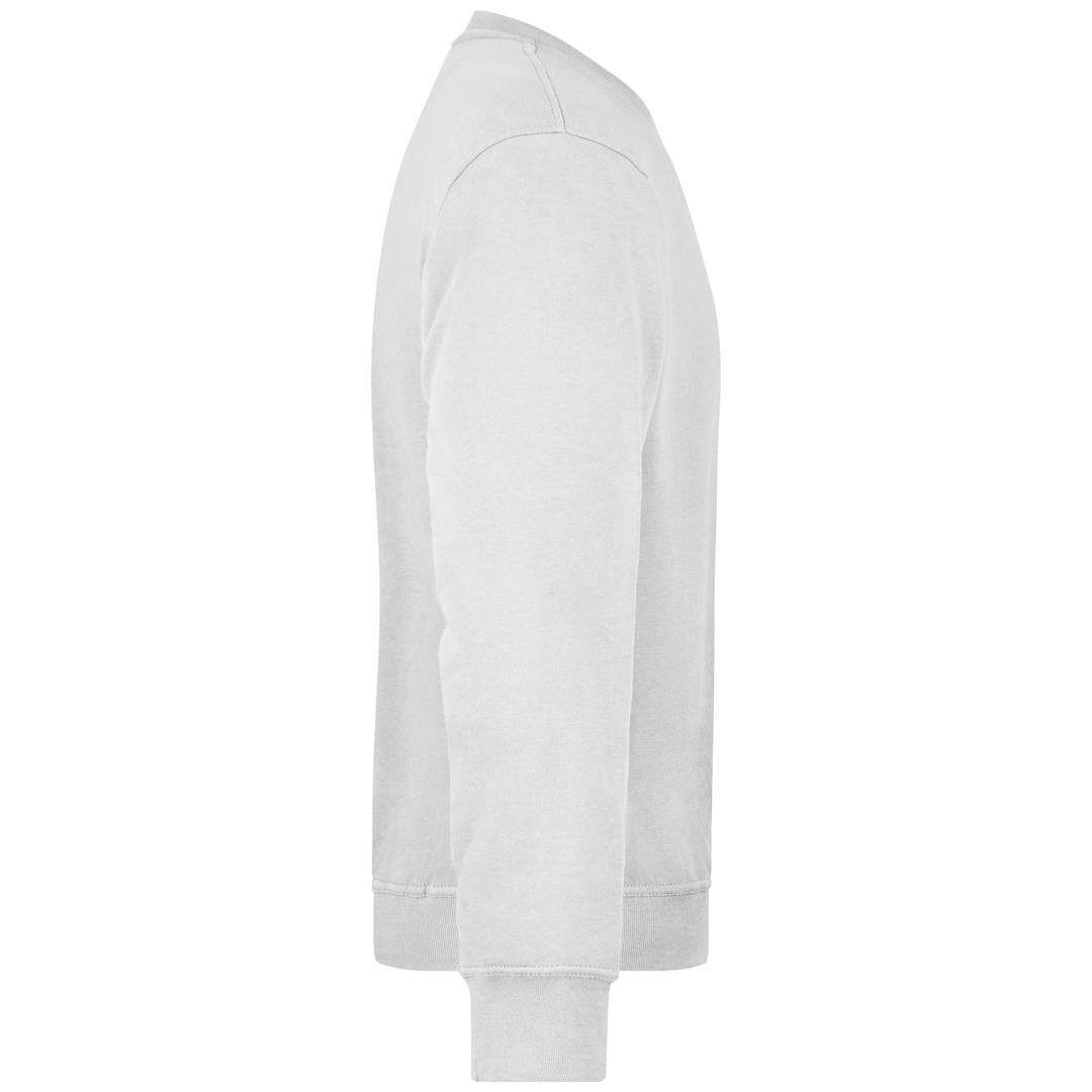 James & Nicholson Klassisches Rundhals-Sweatshirt JN840, Gr. S white