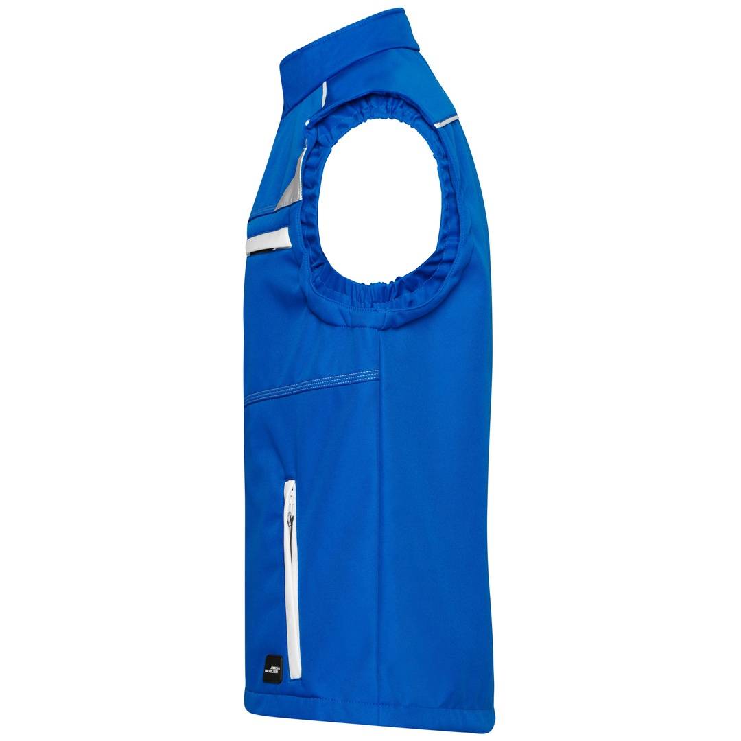 James & Nicholson Softshellweste Wind- und wasserabweisend JN852 Gr. 6XL royal/white