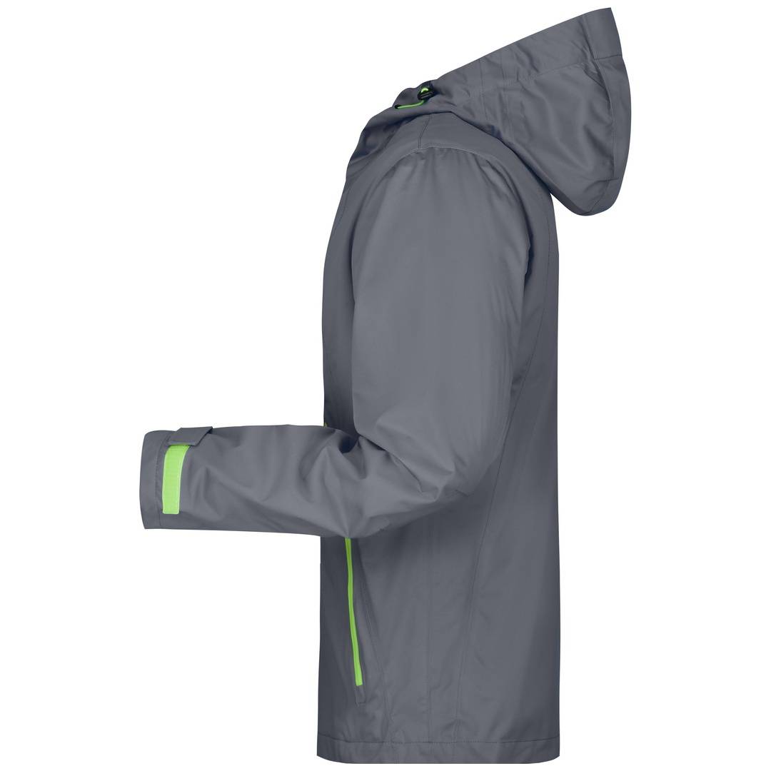 James & Nicholson Ultraleichte Softshelljacke Herren JN1098 Gr. M iron-grey/green