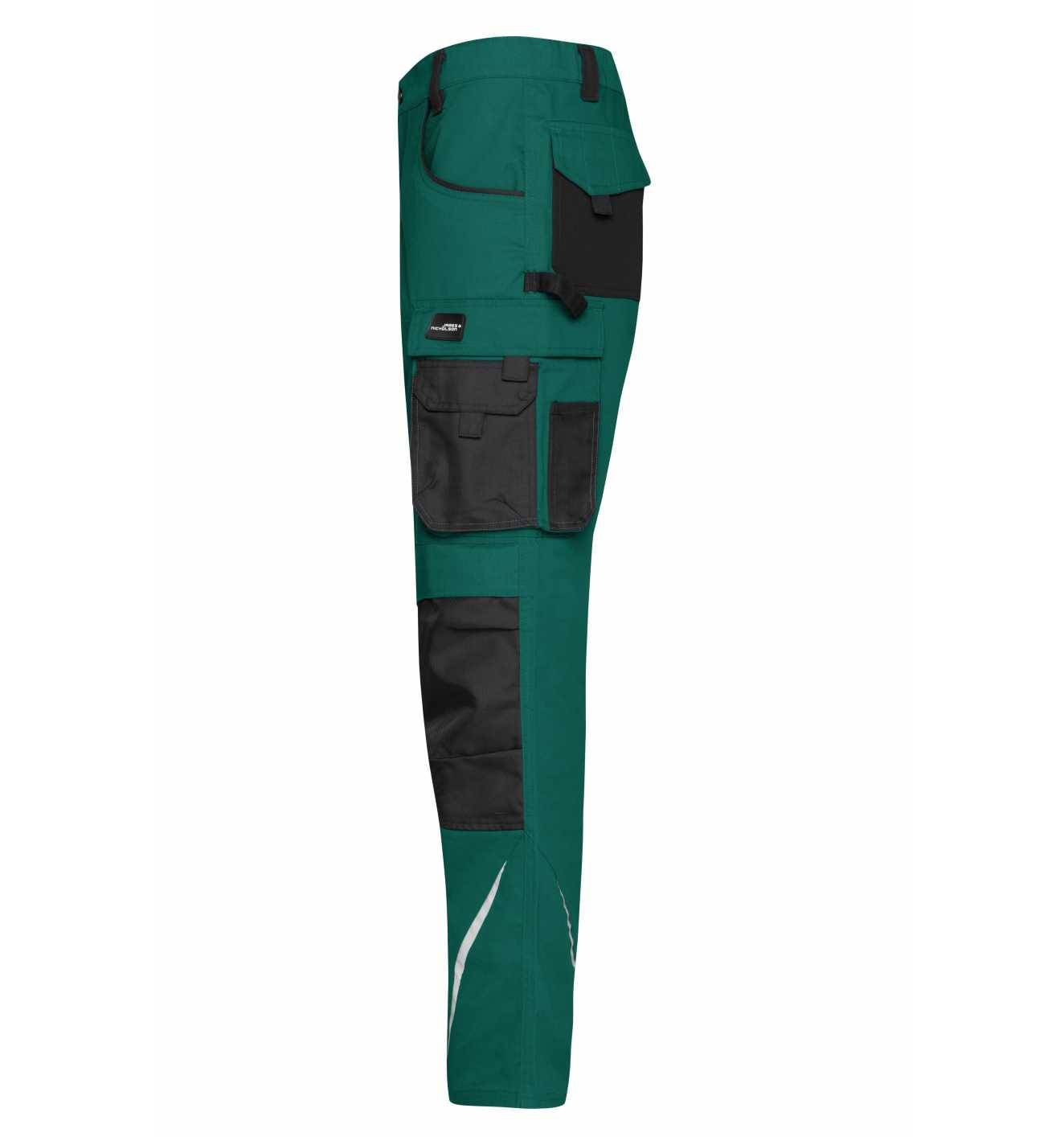 James & Nicholson Arbeitsbundhose JN832 Gr. 42 dark-green/black