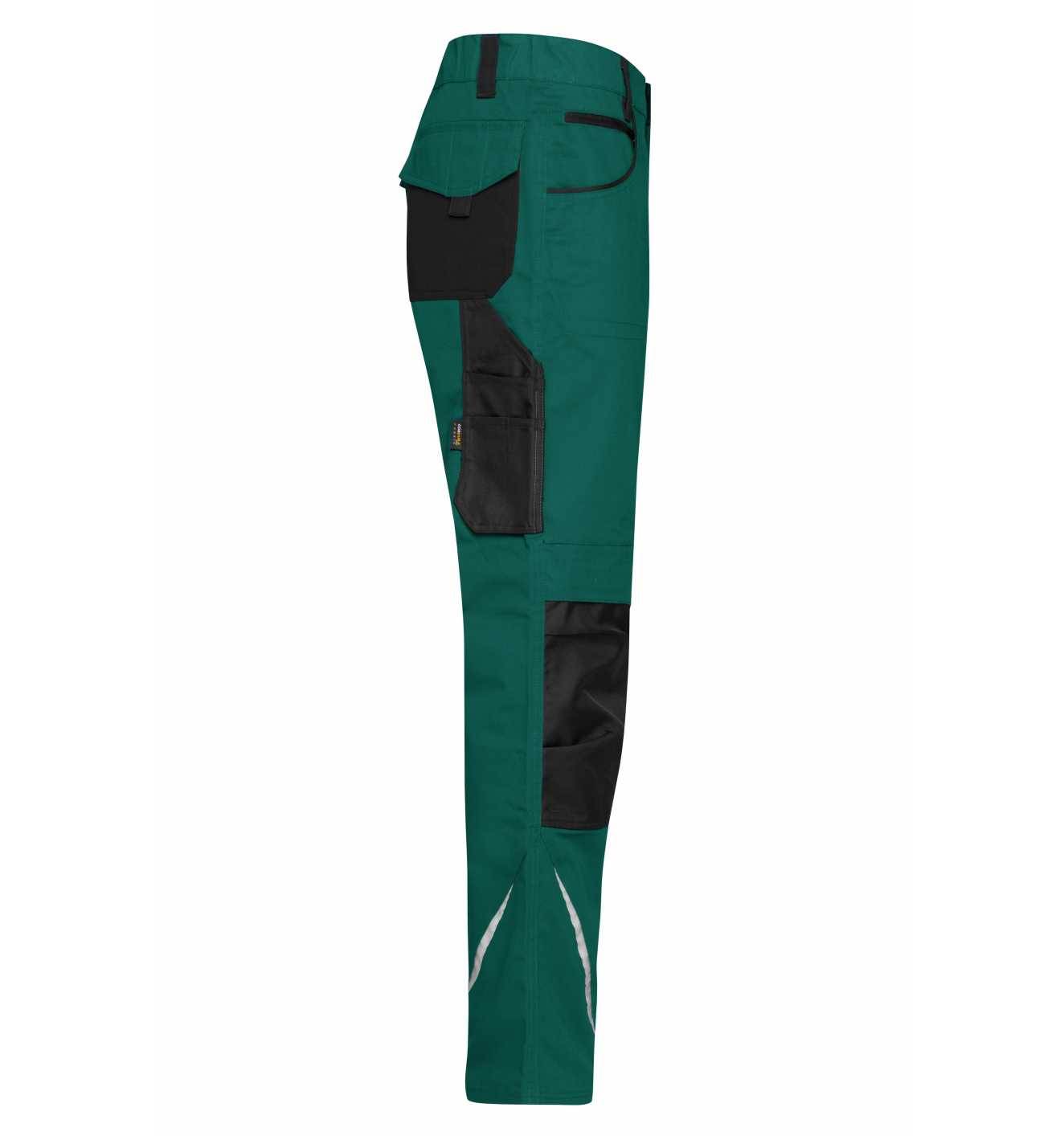 James & Nicholson Arbeitsbundhose JN832 Gr. 42 dark-green/black