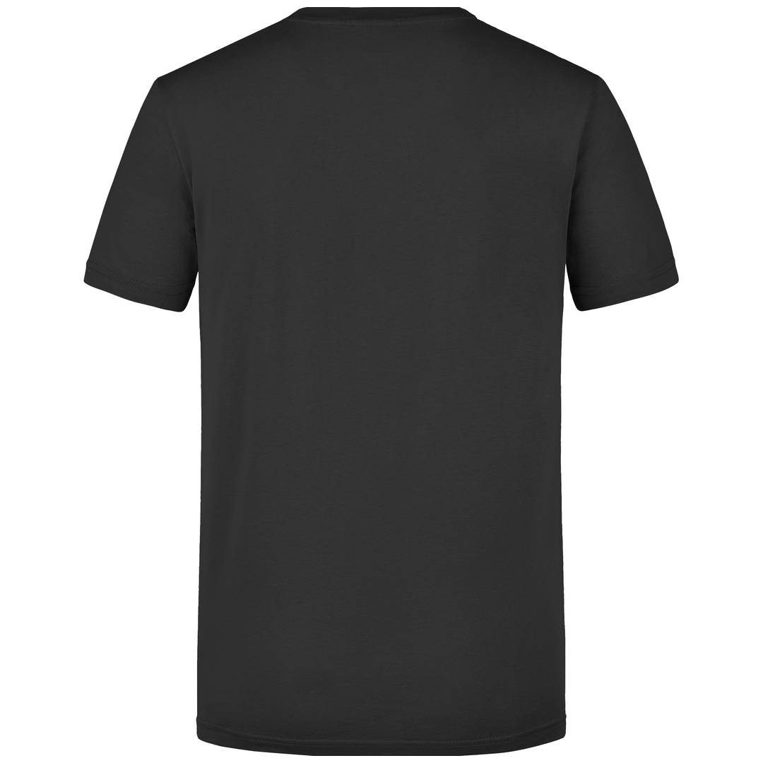 James & Nicholson Figurbetontes Rundhals-T-Shirt Herren Slim Fit JN911 Gr. 2XL schwarz