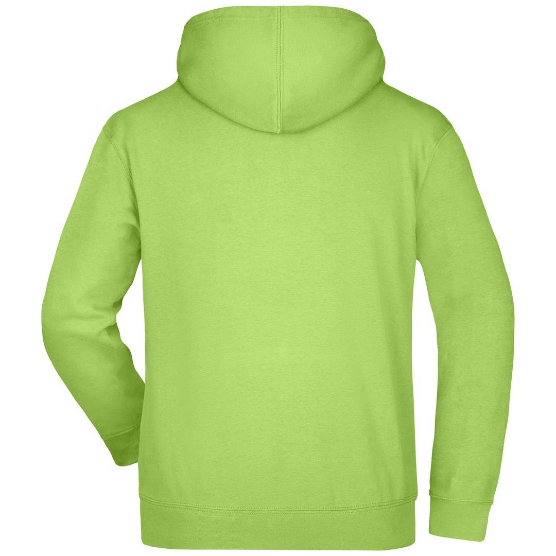 James & Nicholson Kinder Kapuzensweatshirt JN047K Gr. M-128 lime-green
