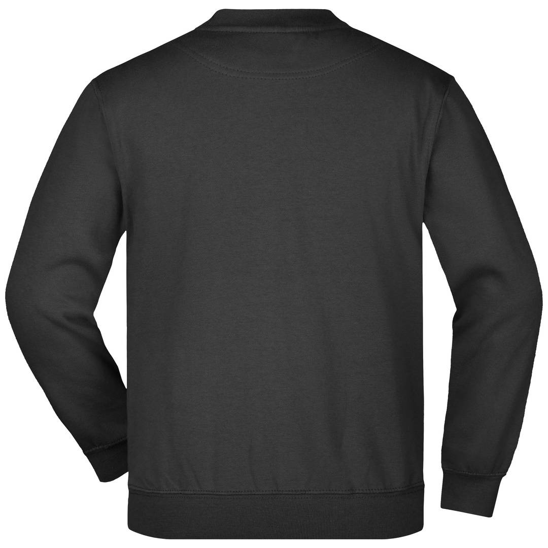James & Nicholson Klassisches Komfort Rundhals-Sweatshirt Kinder JN040K Gr. XL-152 black