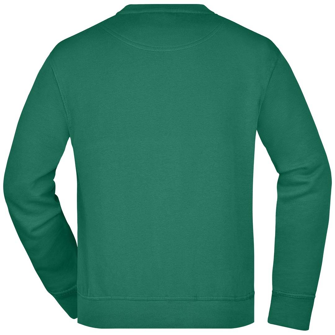 James & Nicholson Klassisches Rundhals-Sweatshirt JN840, Gr. 6XL dark-green