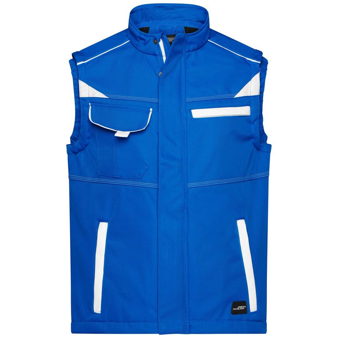 James & Nicholson Softshellweste Wind- und wasserabweisend JN852 Gr. L royal/white