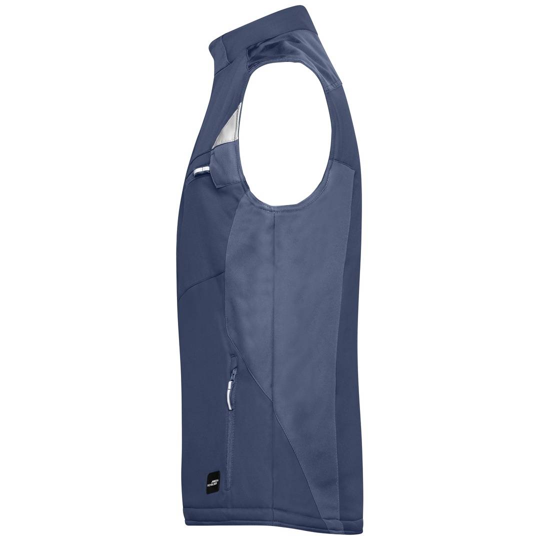 James & Nicholson Professionelle Softshellweste mit Innenfutter JN825 Gr. 4XL navy/navy