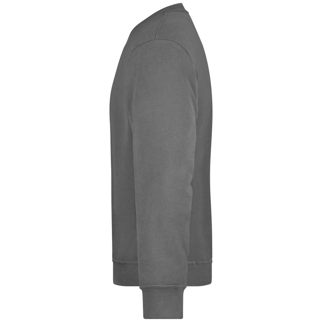 James & Nicholson Klassisches Rundhals-Sweatshirt JN840, Gr. XL dark-grey
