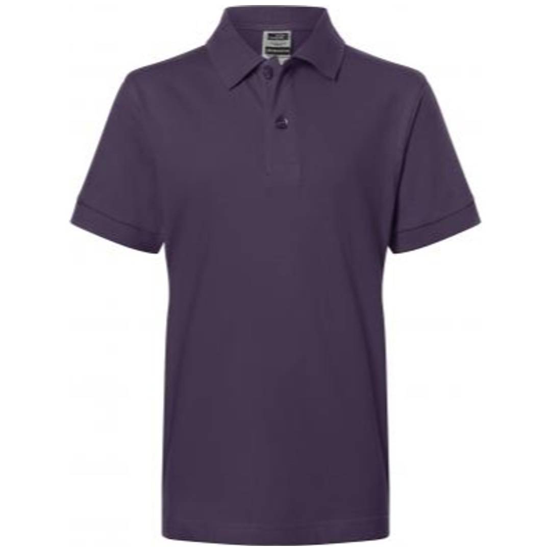 James & Nicholson Poloshirt Kinder JN070K Gr. M-122/128 aubergine