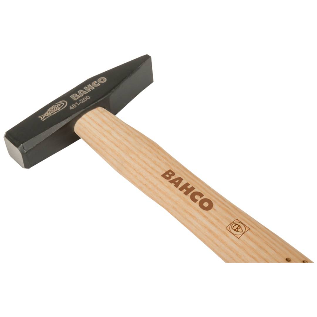 Schlosserhammer, Holzgriff, 260 g, 260 mm, Kopf 19 x 95 mm