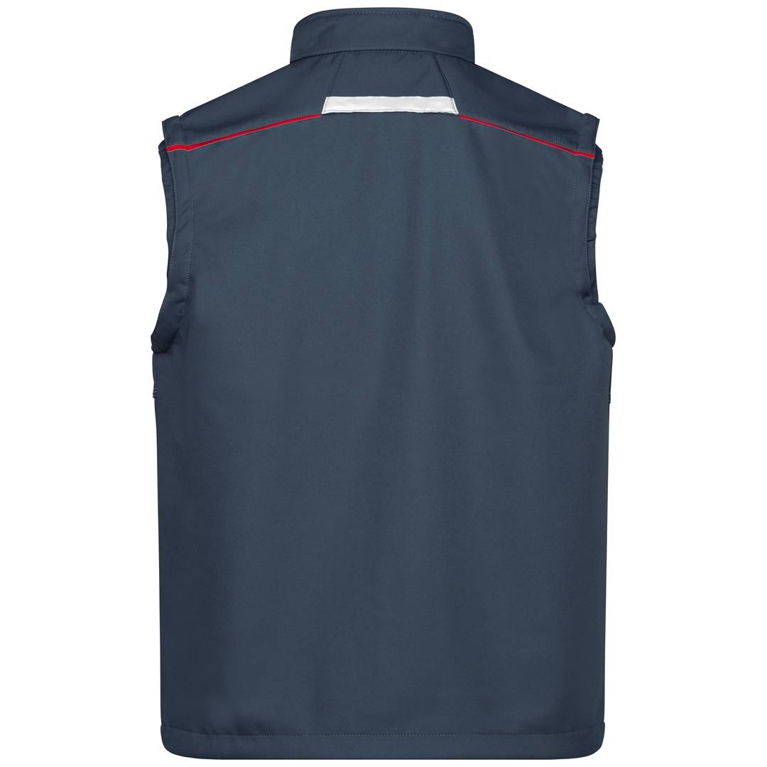 James & Nicholson Softshellweste Wind- und wasserabweisend JN852 Gr. XS carbon/red