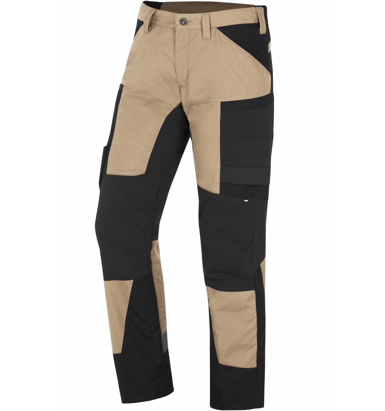 FHB MIO Arbeitshose elastisch, beige-schwarz, Gr. 46