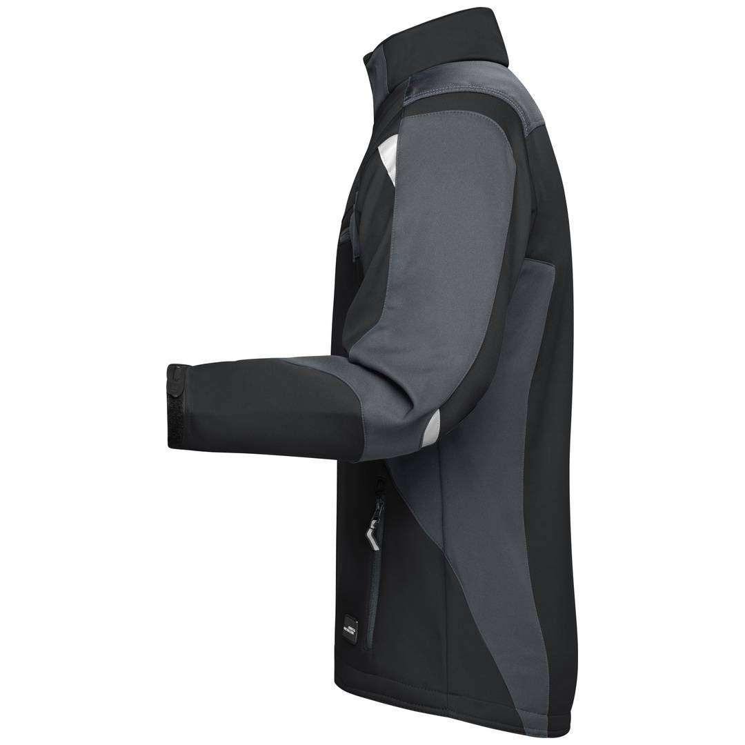James & Nicholson Professionelle Softshelljacke JN844 Gr. 2XL black/carbon
