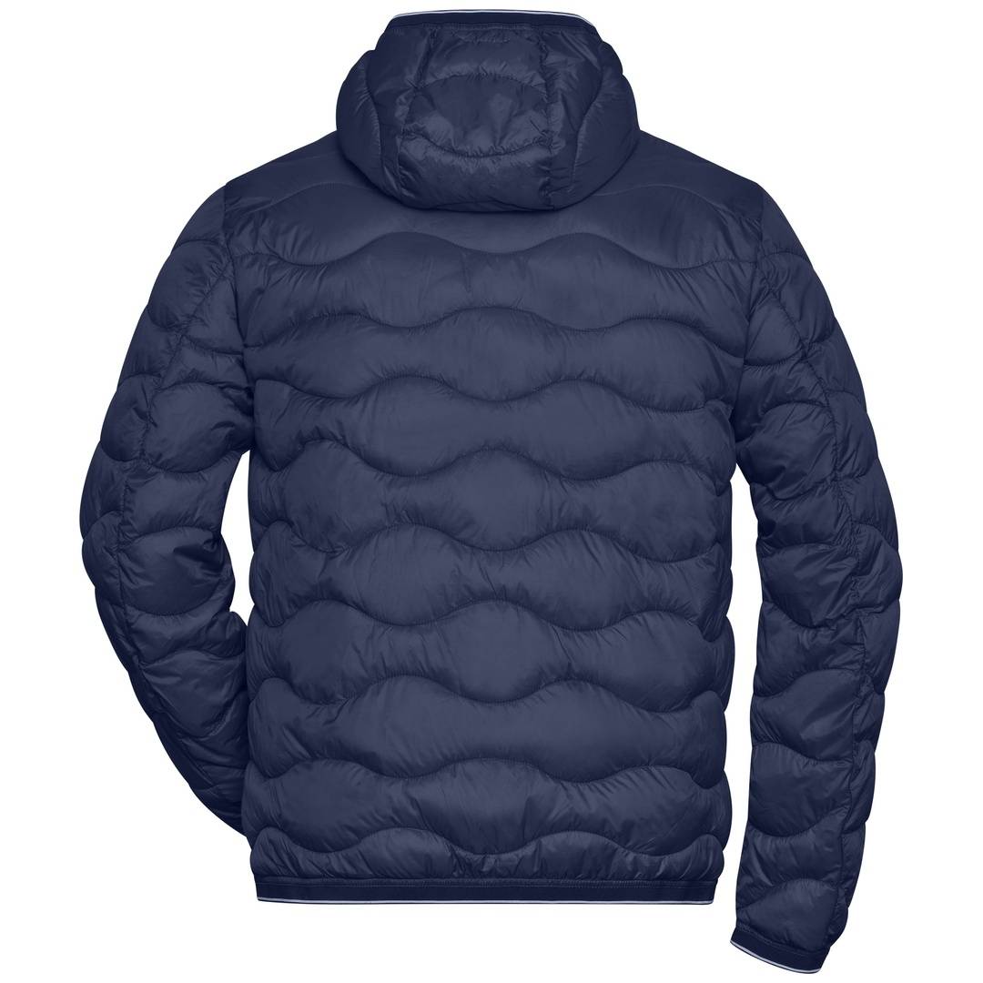James & Nicholson Steppjacke mit Wattierung Herren JN1156 Gr. 3XL navy/silber